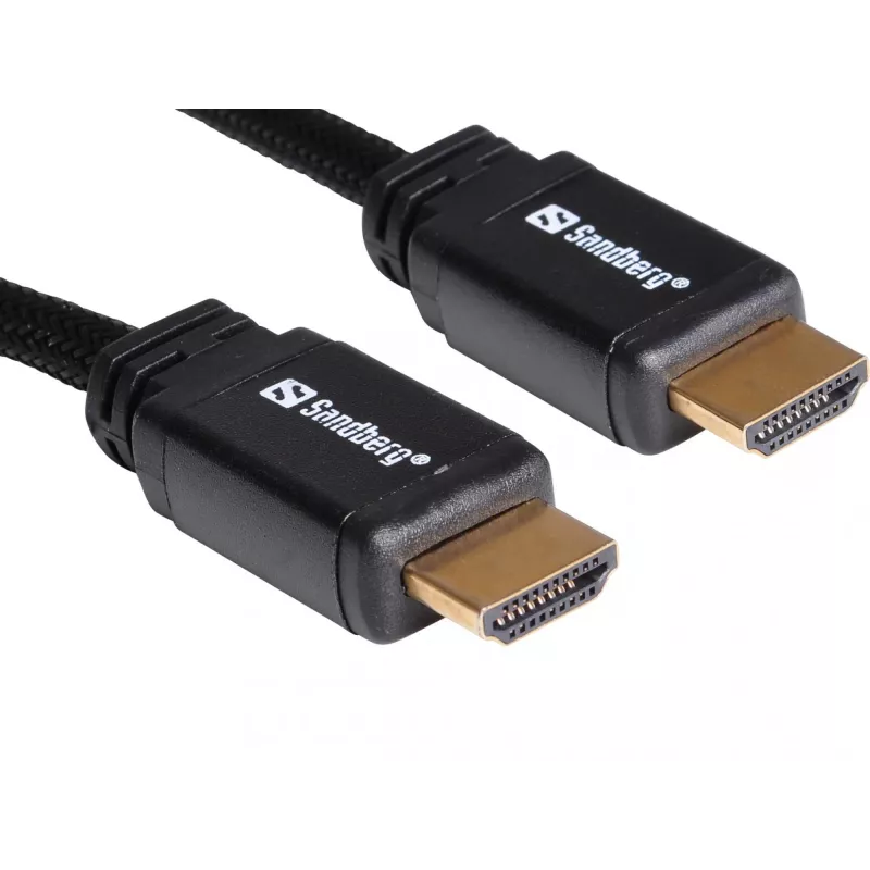 Sandberg HDMI 2.0 kaabel 19M-19M, 2 m, HDMI tüüp A (standardne), HDMI tüüp A (standardne), must