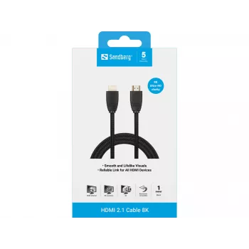 Sandberg HDMI 2.1 kaabel 8K, 1 m