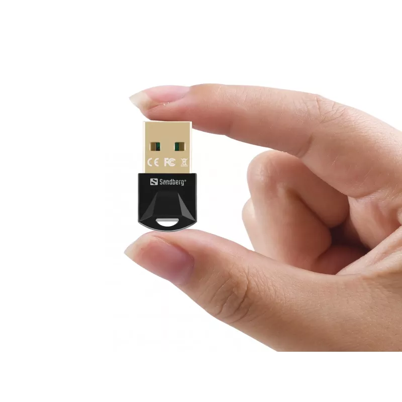 Sandberg USB BT 5.3 juhtmevaba dongel, juhtmevaba, USB, Bluetooth, 3 Mbit/s, must