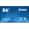 iiyama LH8664UHS-B2AG Signage Display Digitaalne siltide kuva 2.17 m (85.6 tolli) Wi-Fi 500 cd/m² 4K Ultra HD Must Sisseehitatud protsessor Android 11 24/7