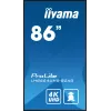 iiyama LH8664UHS-B2AG Signage Display Digitaalne siltide kuva 2.17 m (85.6 tolli) Wi-Fi 500 cd/m² 4K Ultra HD Must Sisseehitatud protsessor Android 11 24/7