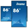 iiyama LH8664UHS-B2AG Signage Display Digitaalne siltide kuva 2.17 m (85.6 tolli) Wi-Fi 500 cd/m² 4K Ultra HD Must Sisseehitatud protsessor Android 11 24/7
