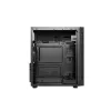 PC-korpus GEMBIRD Fornax 160 Mini Tower — must, SPCC, toetab ITX/mATX/ATX, 1×3,5-tolline + 3×2,5-tollist sahtlit, 7 laienduspesa, 445×185×390 mm