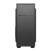 PC-korpus GEMBIRD Fornax 160 Mini Tower — must, SPCC, toetab ITX/mATX/ATX, 1×3,5-tolline + 3×2,5-tollist sahtlit, 7 laienduspesa, 445×185×390 mm