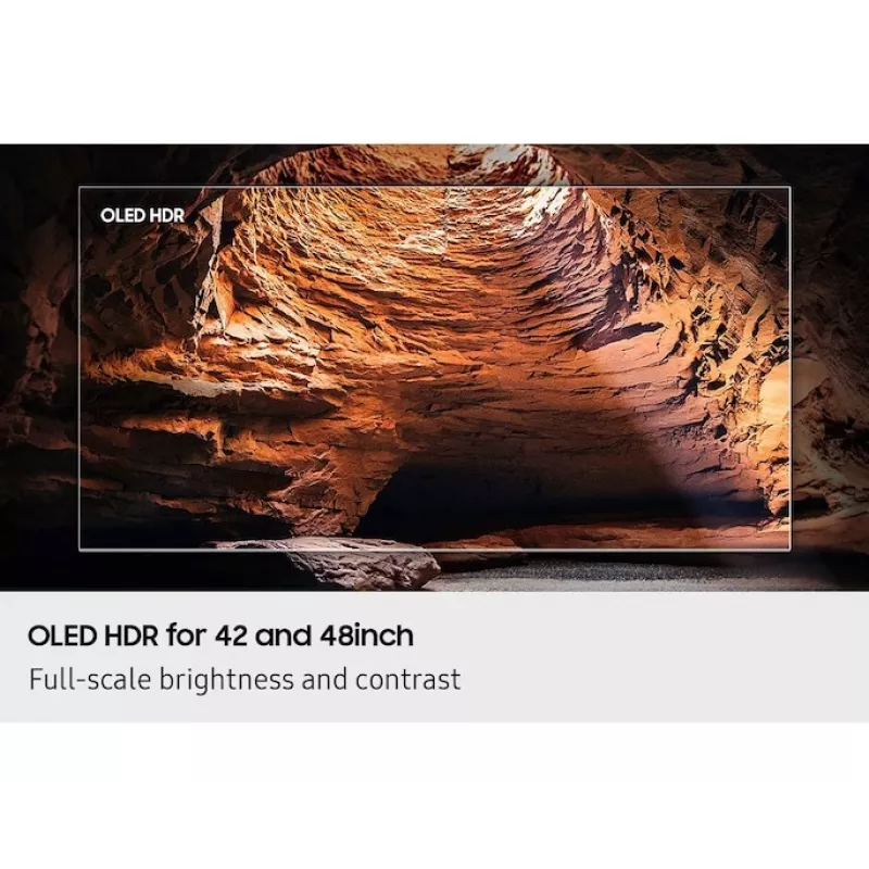 OLED-televiisor Samsung QE77S90FAE 77 tolli 4K Ultra HD OLED, 3840×2160, Tizen, 120 Hz, HDR10+ Gaming, Wi‑Fi, Bluetooth 5.3, 4x HDMI, 2.1 ch