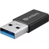 Sandberg USB-C/A DVD-seade, Must, Salv, Lauaarvuti/sülearvuti, DVD Super Multi DL, USB Type-C, CD-R, CD-ROM, CD-RW, DVD+R DL, DVD-R, DVD-R DL, DVD-RAM, DVD-ROM, DVD-RW