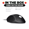 HP OMEN Vector Hiir, Paremakäeline, IR LED, USB Type-A, 16000 DPI, 1 ms, Must