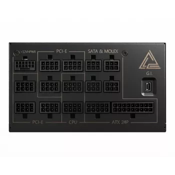 MSI MEG AI1300P PCIE5 toiteplokk 1300 W 24-pin ATX ATX Must