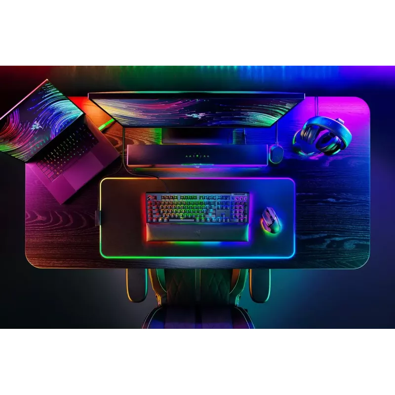 Razer MustWidow V4 Pro klaviatuur mängurile USB QWERTY US International must mehaaniline RGB LED