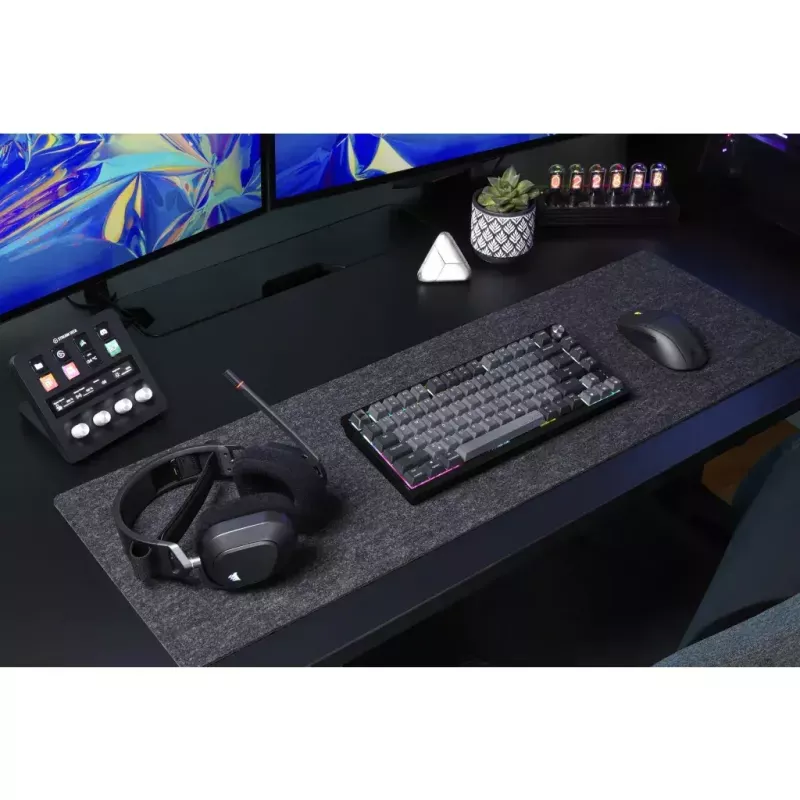 Mehaaniline mänguklaviatuur Corsair K65 PLUS WIRELESS RGB, juhtmevaba, USB, must