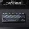 Mehaaniline mänguklaviatuur Corsair K65 PLUS WIRELESS RGB, juhtmevaba, USB, must