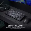 Mehaaniline mänguklaviatuur Corsair K65 PLUS WIRELESS RGB, juhtmevaba, USB, must