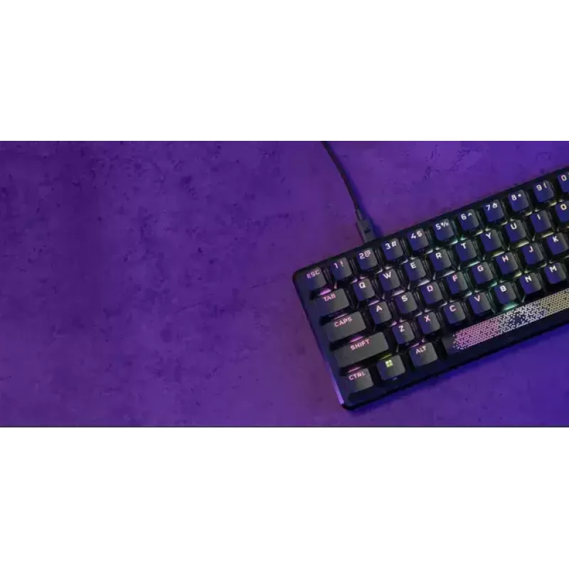 Corsair K65 PRO MINI klaviatuur mängimiseks USB QWERTY inglise must 65% RGB