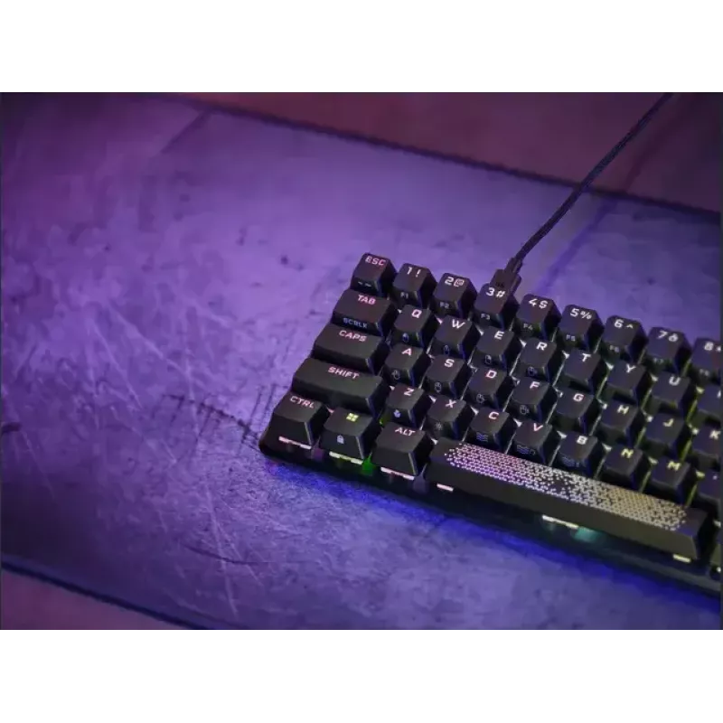 Corsair K65 PRO MINI klaviatuur mängimiseks USB QWERTY inglise must 65% RGB
