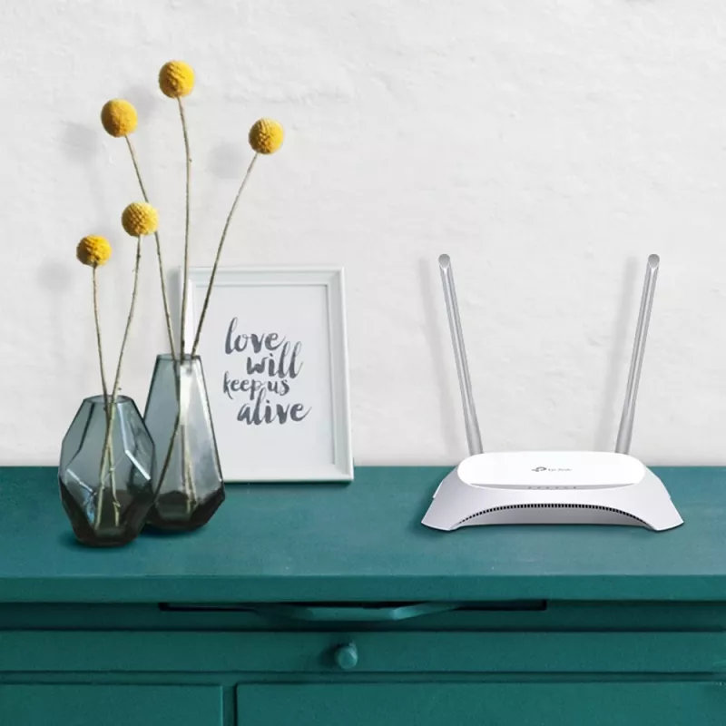 TP-Link TL-MR3420 traadita ruuter Fast Ethernet Üheribaline (2,4 GHz) Must, Valge