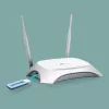 TP-Link TL-MR3420 traadita ruuter Fast Ethernet Üheribaline (2,4 GHz) Must, Valge