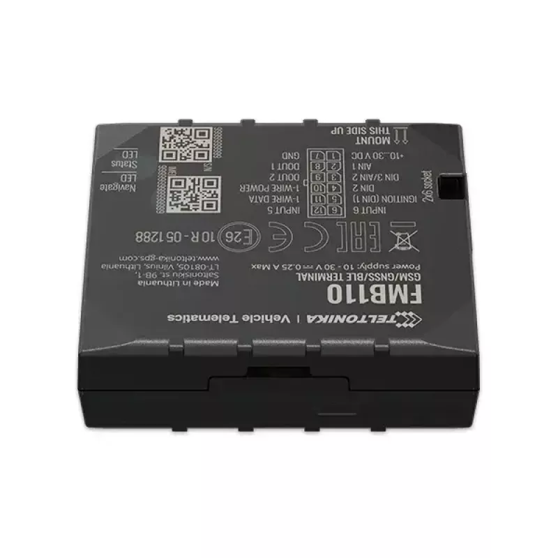 GPS-seade Teltonika FMB110 autole must tolmukindel 0,128 GB