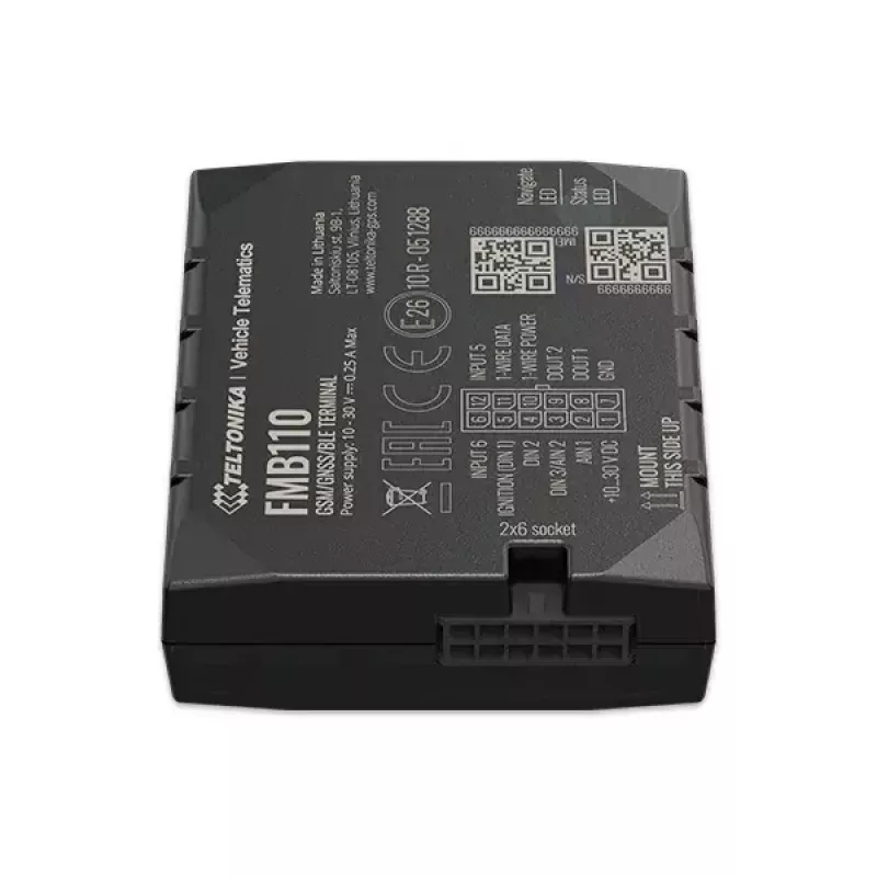 GPS-seade Teltonika FMB110 autole must tolmukindel 0,128 GB