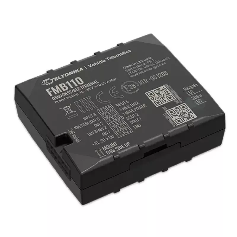 GPS-seade Teltonika FMB110 autole must tolmukindel 0,128 GB