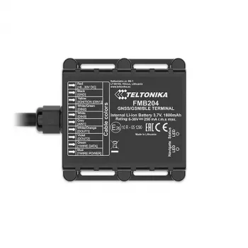 GPS Tracker Teltonika FMB204 Universaalne Must Üks SIM 1800 mAh