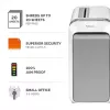 Fellowes LX Series Paper Shredder LX221 20 Sheet Micro Cut Shredder with 30 Litre Pull Out Bin Superior Security P5 Valge