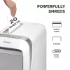 Fellowes LX Series Paper Shredder LX221 20 Sheet Micro Cut Shredder with 30 Litre Pull Out Bin Superior Security P5 Valge