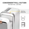 Fellowes LX Series Paper Shredder LX221 20 Sheet Micro Cut Shredder with 30 Litre Pull Out Bin Superior Security P5 Valge