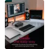 ICY BOX IB-DK8801-TB4 Juhtmega Thunderbolt 4 Antratsiit, Must