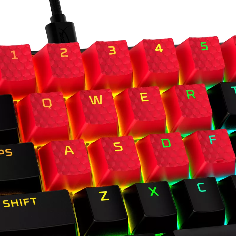HyperX kummist klahvikatted – mängutarvikute komplekt – punane (USA paigutus)