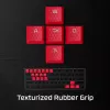 HyperX kummist klahvikatted – mängutarvikute komplekt – punane (USA paigutus)