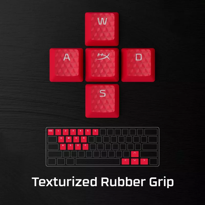 HyperX kummist klahvikatted – mängutarvikute komplekt – punane (USA paigutus)