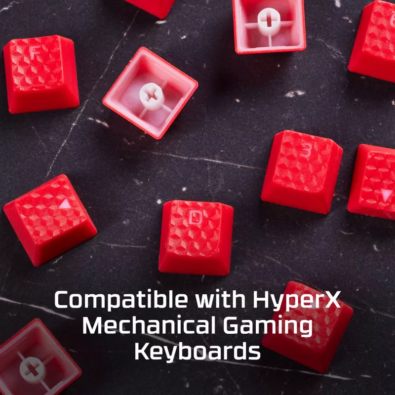 HyperX kummist klahvikatted – mängutarvikute komplekt – punane (USA paigutus)