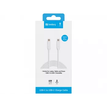 USB-C laadimiskaabel Sandberg 136-17 2M 65W