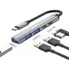 Sandberg USB-C to 3xUSB-A+2xUSB-C SAVER USB 3.2 Gen 1 Hall Alumiinium