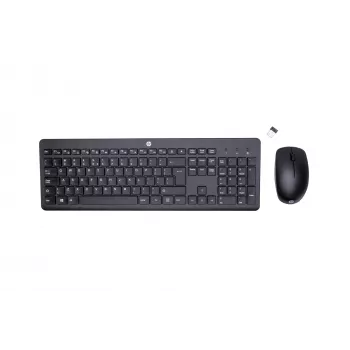 Juhtmevaba hiire ja klaviatuuri komplekt HP 230 Täissuuruses Must