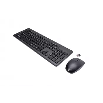 Juhtmevaba hiire ja klaviatuuri komplekt HP 230 Täissuuruses Must