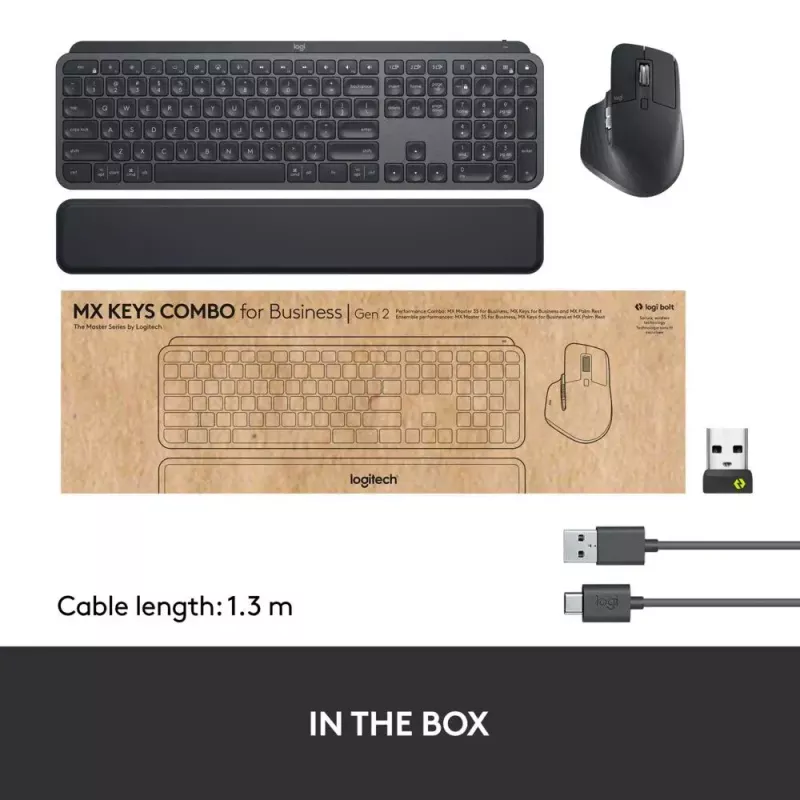 Klaviatuuri ja hiire komplekt Logitech MX Keys Combo for Business Gen 2
