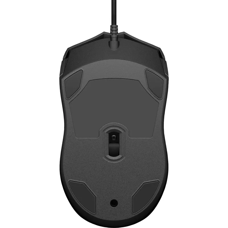 HP Wired hiir 100, Mõlemakäeline, Optiline, USB Type-A, 1600 DPI, Must