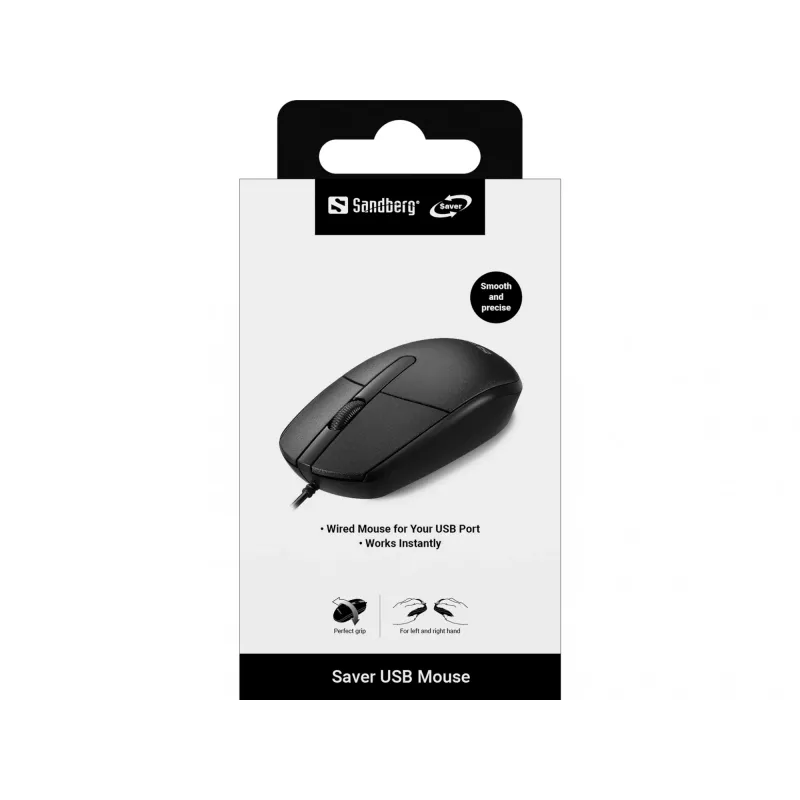 Hiir Sandberg Saver USB Mõlemakäeline USB Type-A