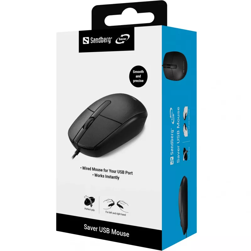 Hiir Sandberg Saver USB Mõlemakäeline USB Type-A