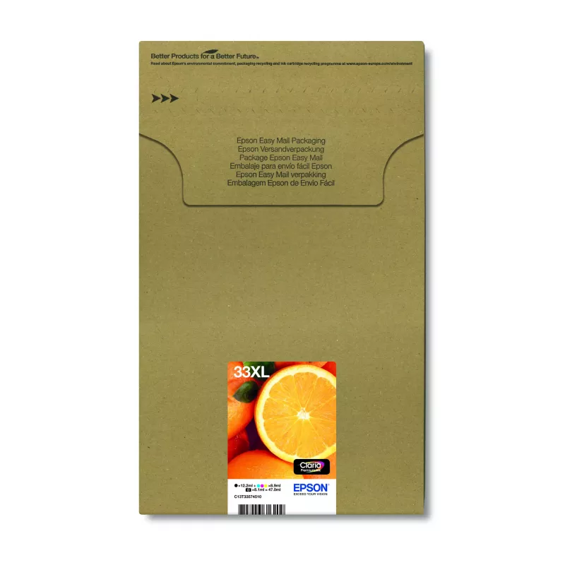 Epson oranžs Multipack 5-värviline 33XL Claria Premium Ink EasyMail