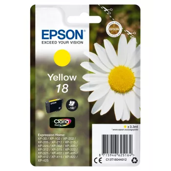 Epson Daisy Singlepack kollane 18 Claria Home Ink