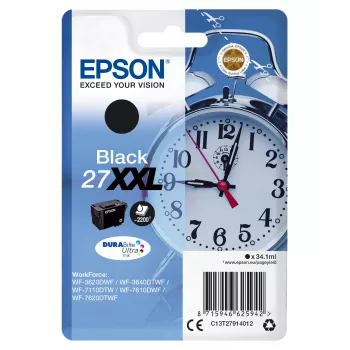 Epson äratuskell üksikpakendis Must 27XXL DURABrite Ultra tindikassett