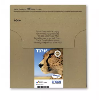 Epson Multipack 4-colours T071 EasyMail, standardmaht, must, tsüaan, magenta, kollane, 7,4 ml, 5,5 ml, 1 tk, mitmikpakend