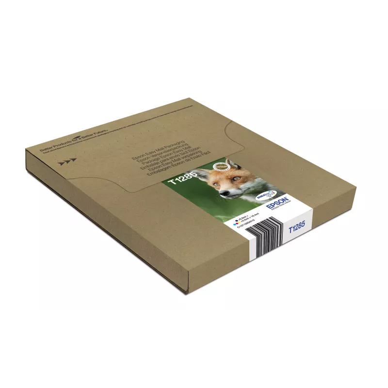 Tindiprinteri mitmevärvilised tindikassetid Epson Fox T128 EasyMail — 4 värvi (Must 5,9 ml; Tsüaan/magenta/Kollane 3,5 ml)