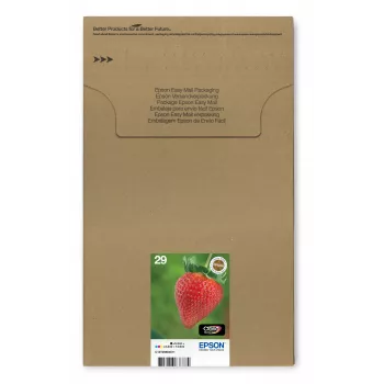 Epson Strawberry Multipack 4-värviline 29 EasyMail, standardmahutavus, must, tsüaan, magenta, kollane, 5,3 ml, 3,2 ml, 1 tk, mitmikpakend