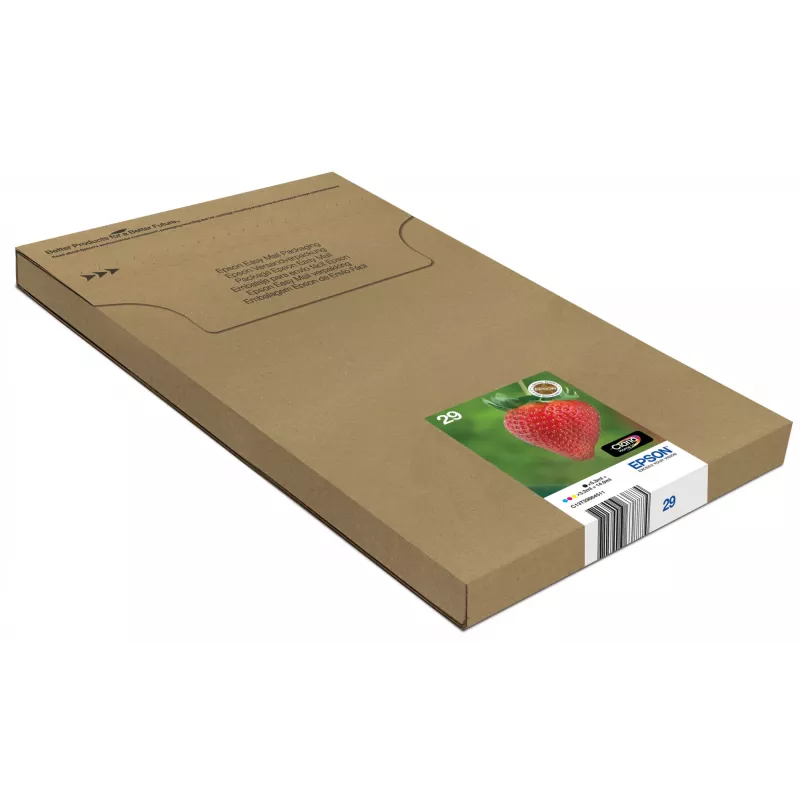 Epson Strawberry Multipack 4-värviline 29 EasyMail, standardmahutavus, must, tsüaan, magenta, kollane, 5,3 ml, 3,2 ml, 1 tk, mitmikpakend
