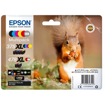 Epson Squirrel Multipack 6-värvi 378XL / 478XL Claria Photo HD tint