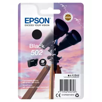 Epson Singlepack Must 502 tint, standardjõudlus, must, pigmendipõhine tint, 4,6 ml, 1 tk, 210 lehekülge