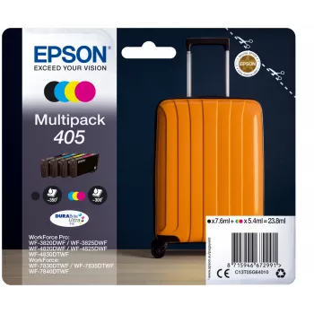 Epson 405 tindikassett 1 tk Originaal standardtootlusega must, tsüaan, magenta, kollane
